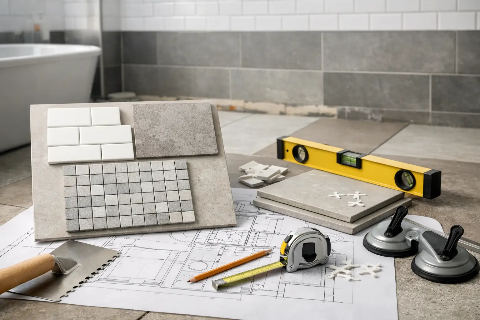 How to Plan a Full Bathroom Tiling Layout