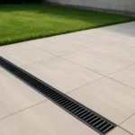 Outdoor tile drainage falls done properly