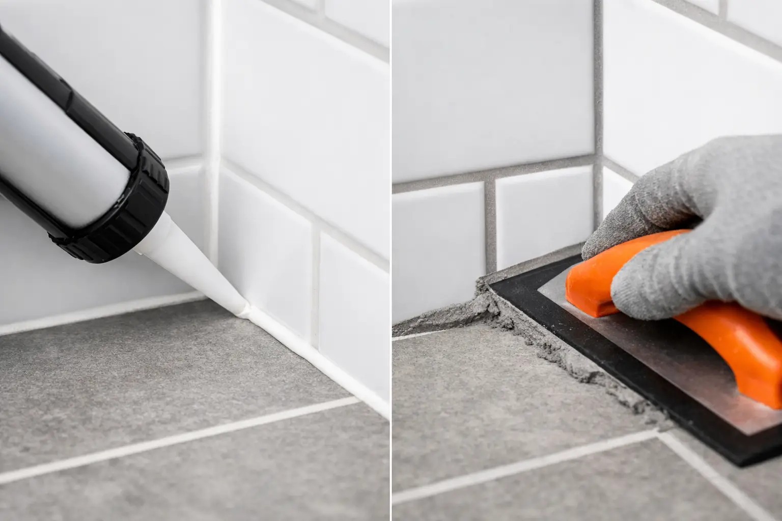 Silicone or Grout in Tile Corners?