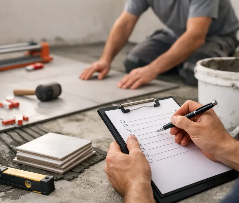 Tiling Contractor Quality Checklist