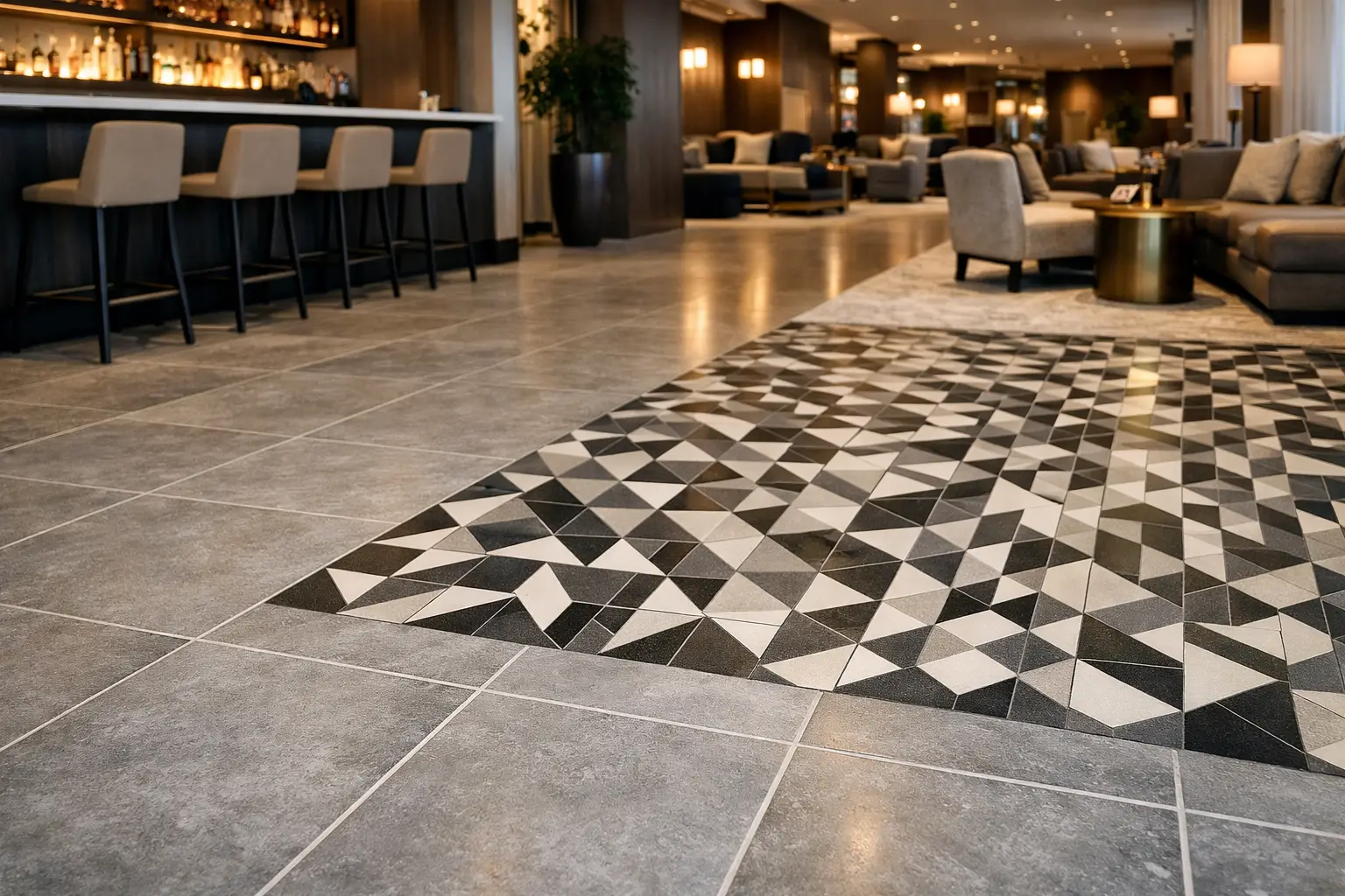 Commercial Hospitality Tiling Project Example