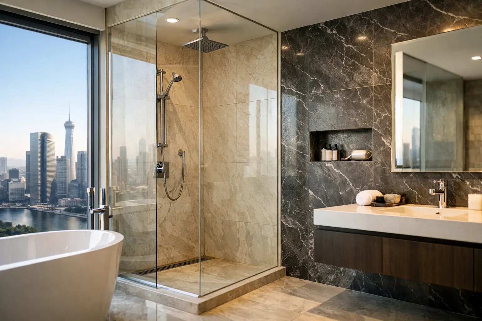 High Rise Bathroom Tiling Case Study