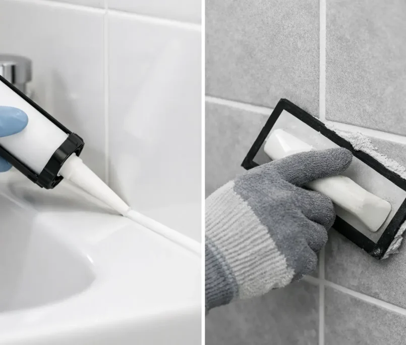 Caulk vs Grout Bathroom: What Goes Where?