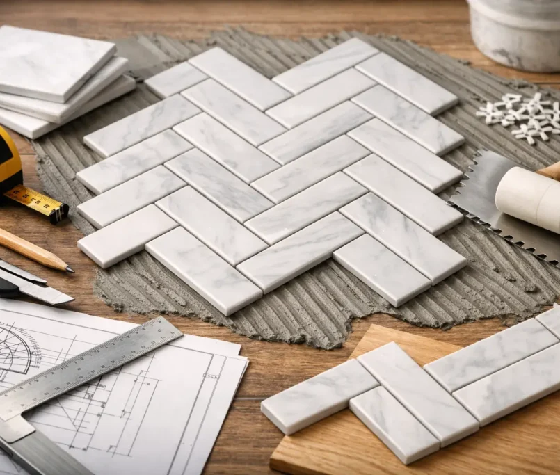 Herringbone Tile Installation Planning Guide