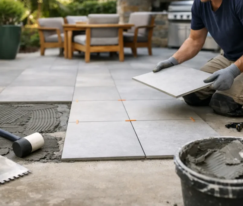 How to Retile an Alfresco Area Properly