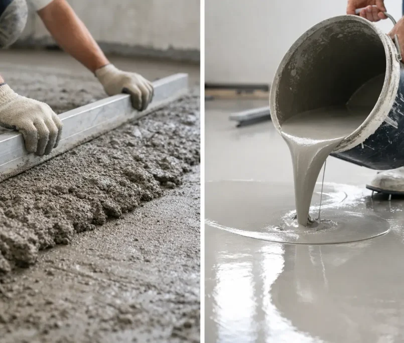 Screed vs Self Levelling Compound