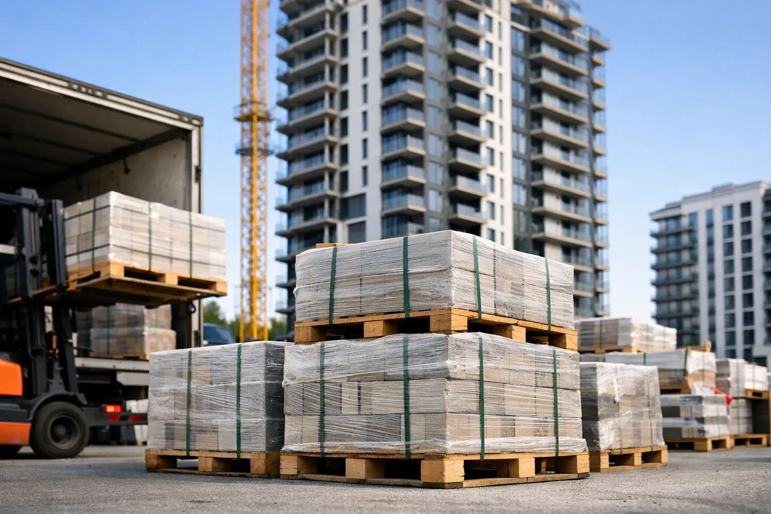 Apartment Tower Tiling Delivery Example for 120 Flats