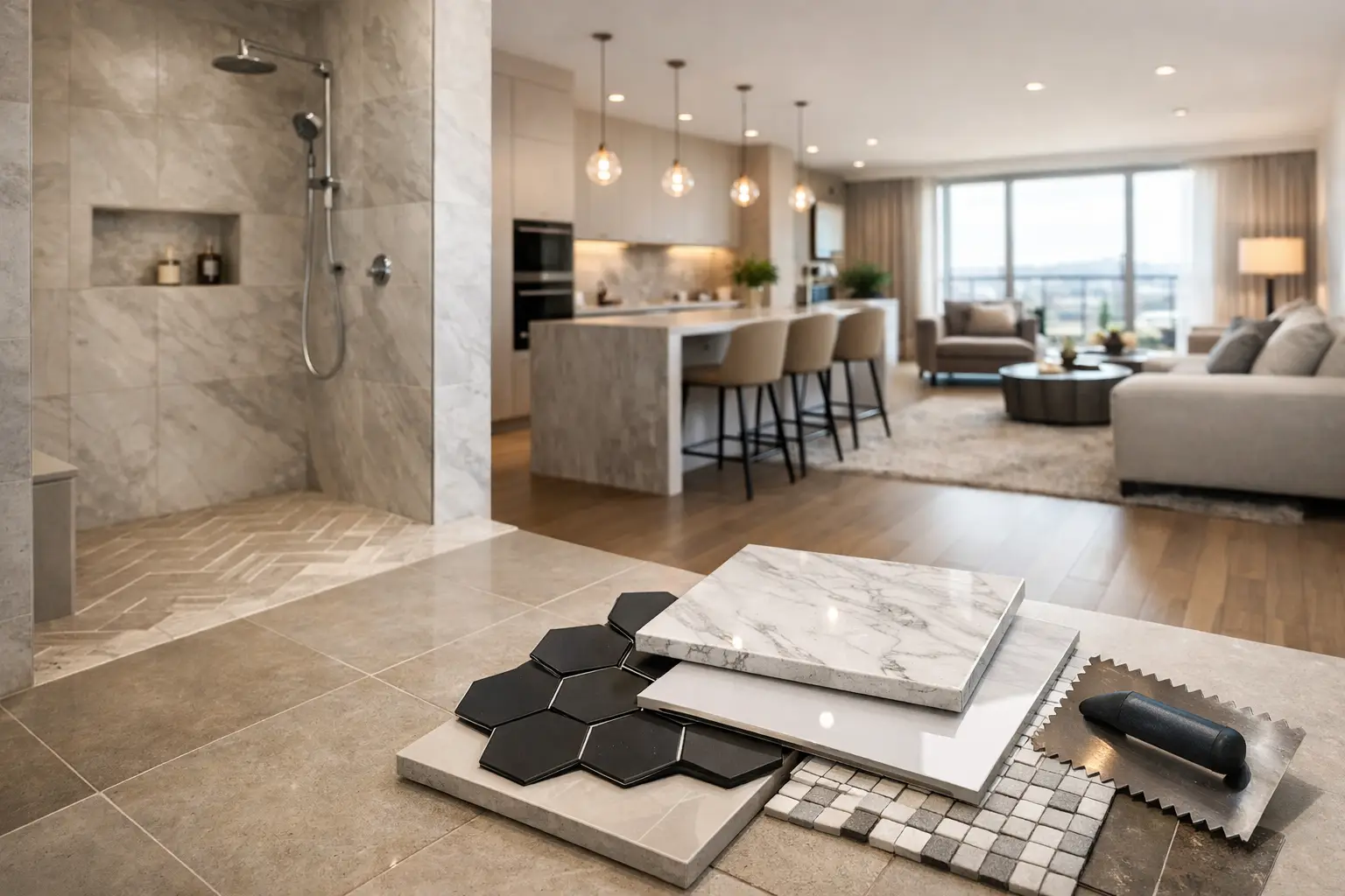 Apartment Tiling Example for a Premium Flat
