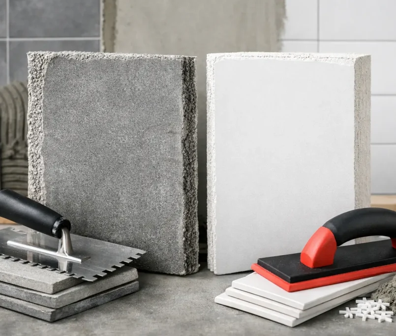 Cement Board vs Plasterboard for Tiling Projects