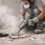 How to Minimise Dust During Tile Demolition