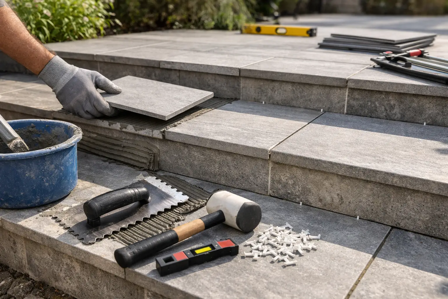 How to Tile Outdoor Steps for a Lasting Finish