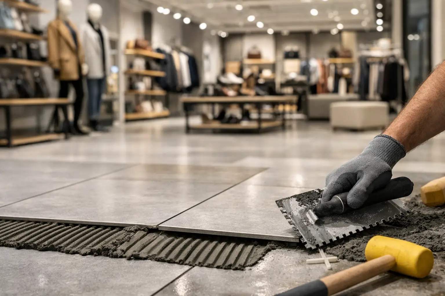 Retail Fit Out Tiling Case Study That Protects Finish