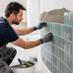 How to Tile a Curved Feature Wall Properly