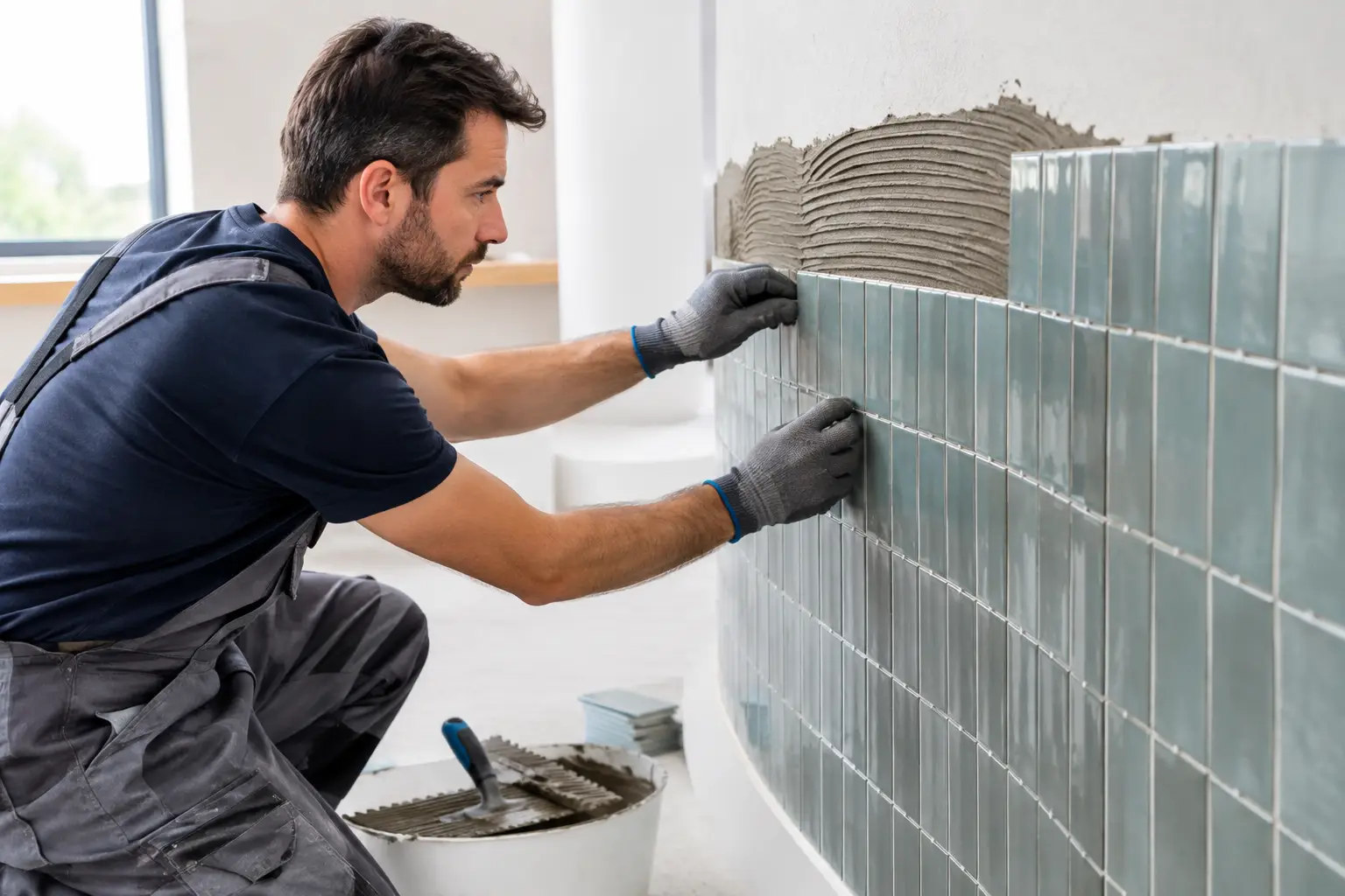 How to Tile a Curved Feature Wall Properly