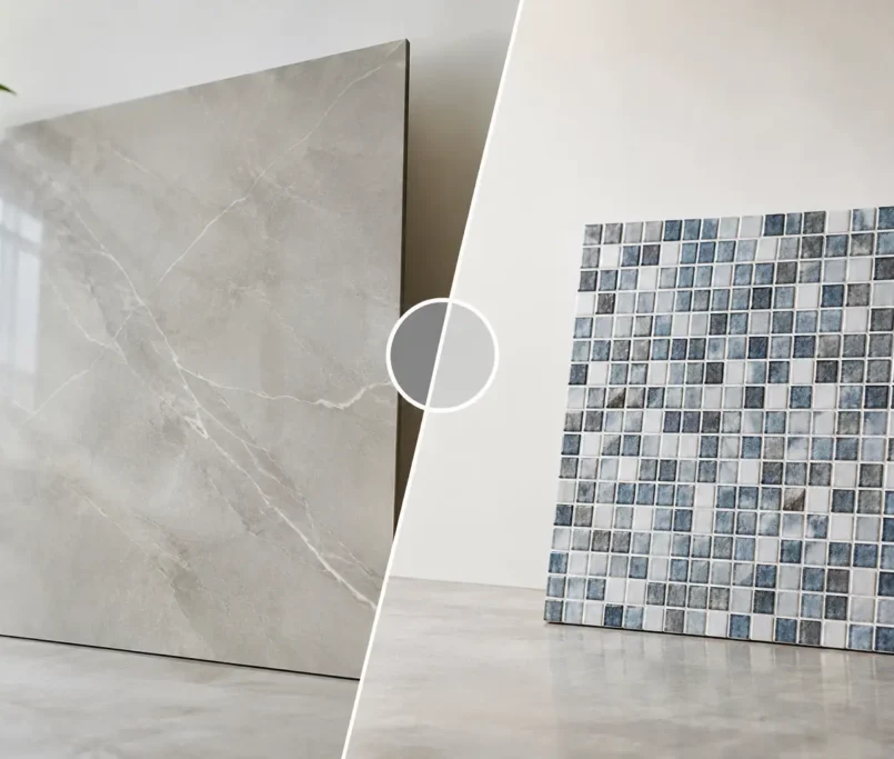 Large Format Versus Mosaic Tiles: Which Wins?